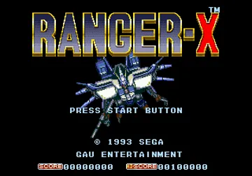 Ranger X (Europe) screen shot title